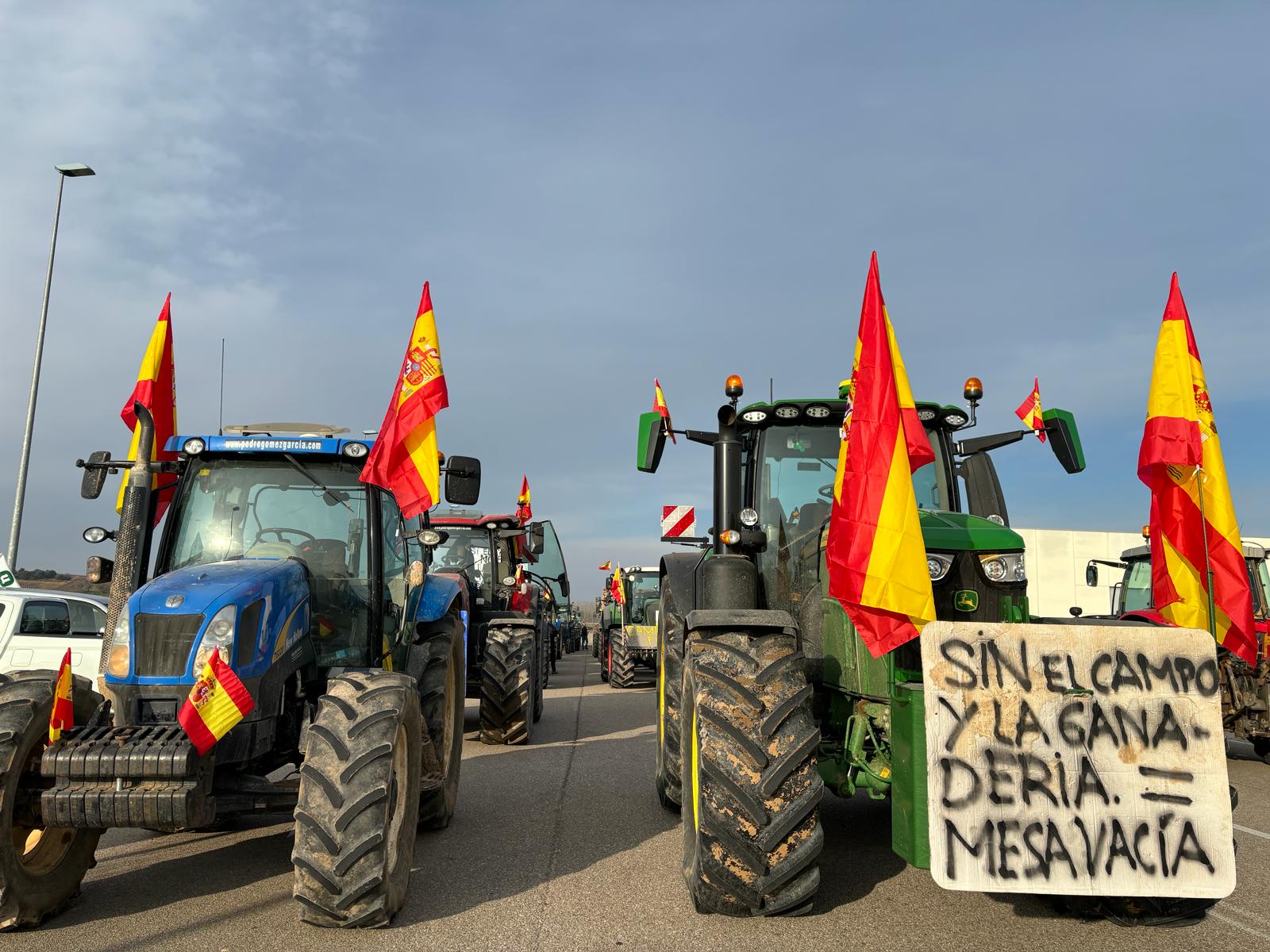 La tractorada ha llegado a Aranda